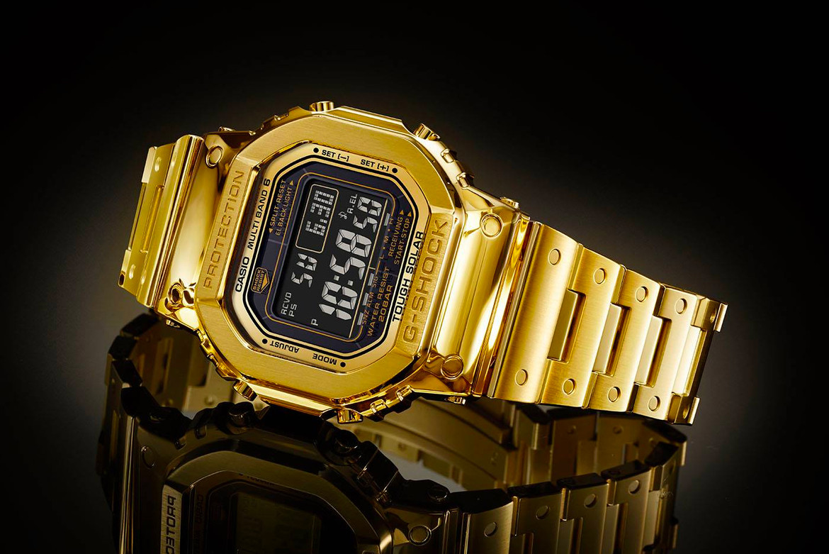 radar projector Betasten Casio komt met 18 karaats gouden G-Shock, het horloge uit je dromen