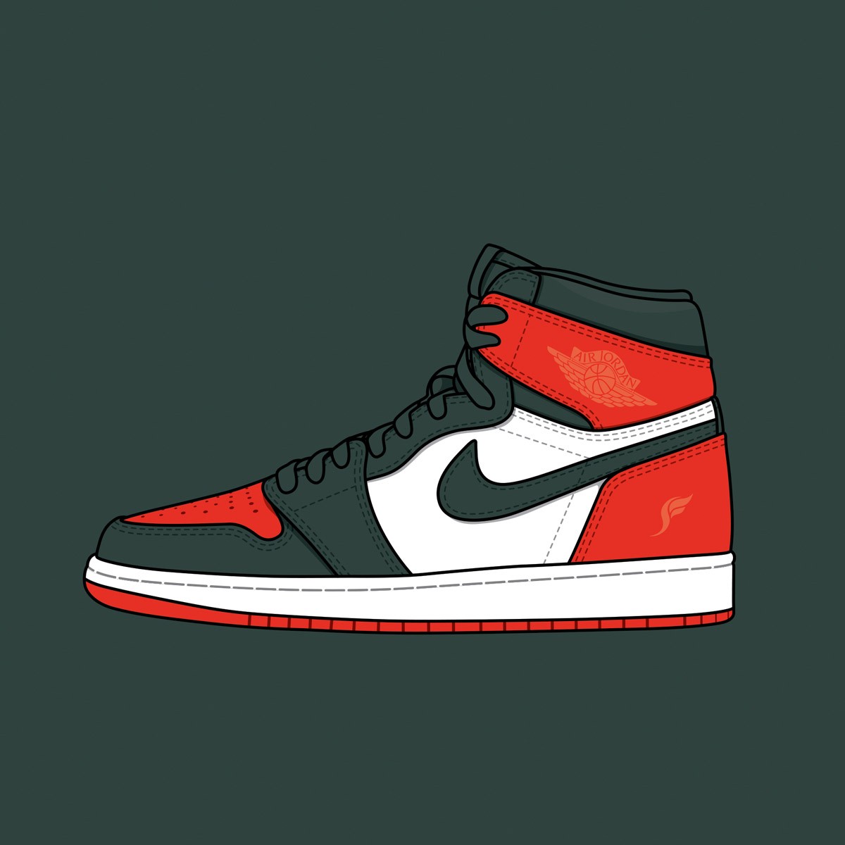 Jordan nike рисунок