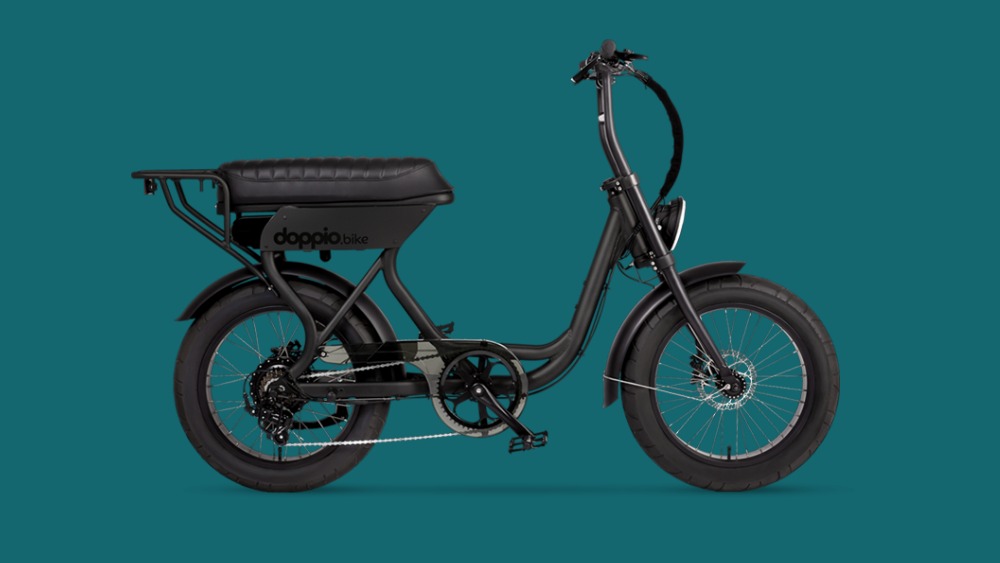 Elektrische fiets met het comfort van scooter: Doppio bike