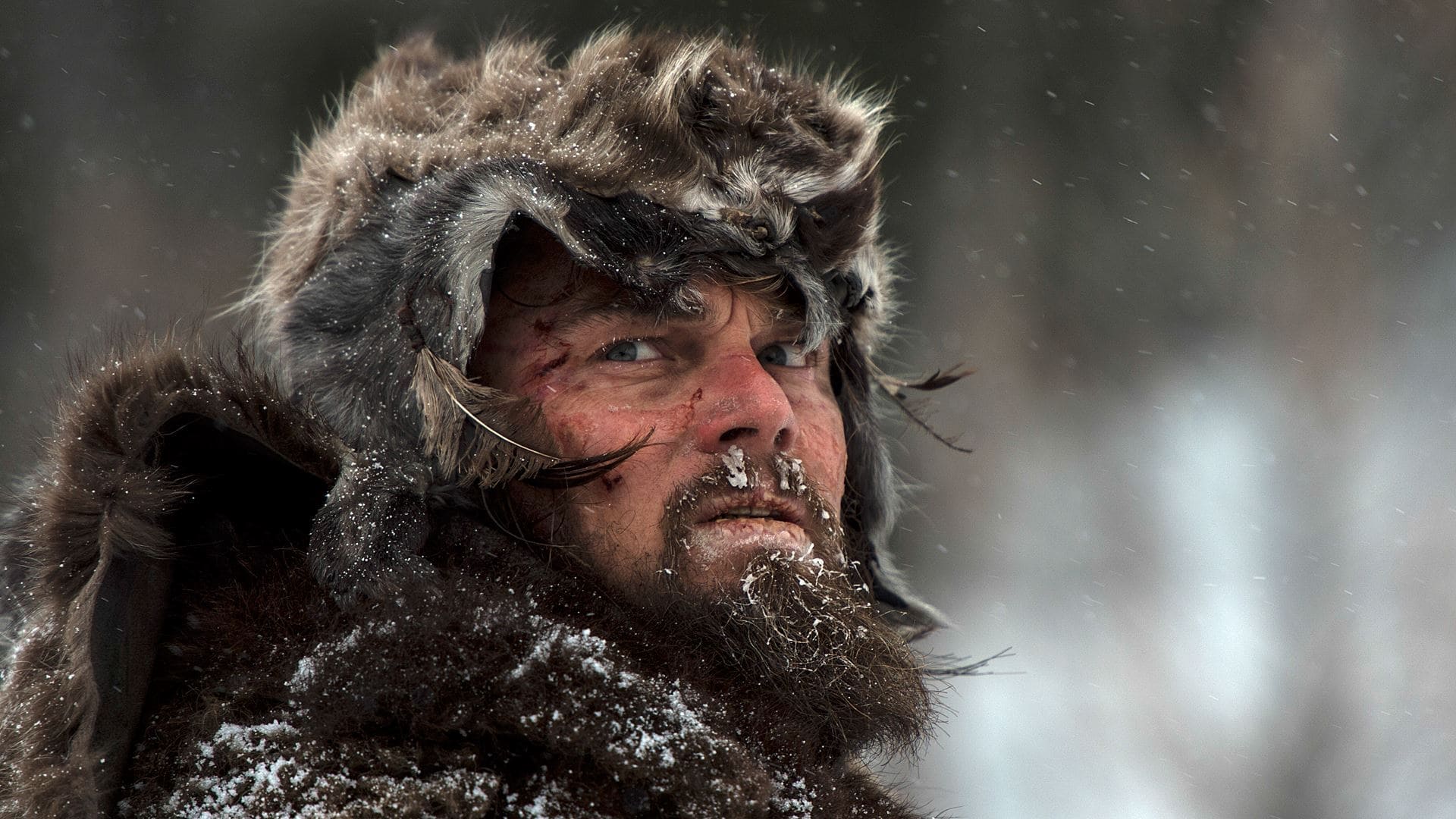 Леонардо снег. Леонардо ди Каприо Выживший. The Revenant 2015.