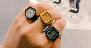 casio watch ring collection, klassieke horloges als ringen